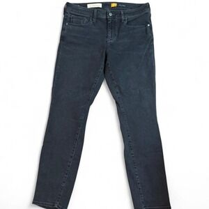 Pilcro by Anthropologie Black Mid-Rise Slim Straight Jeans Size 30